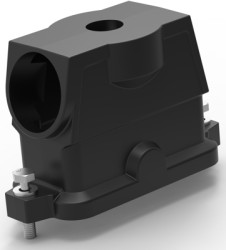 Housing, size HB16, die-cast aluminum, 2 x M20/M40, angled/straight, screw locking, IP68, T1902164020-109