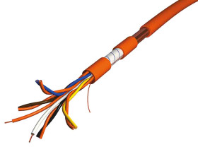 Przewód montażowy 0,9 mm² Pomarańczowy CAE Groupe Poliolefina 19 AWG 100/170 V. dł. 100m 2 x 0,9 mm² + 90°C NF C 32-310