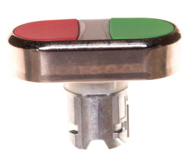 Napęd przycisku podwójnego 22mm zielony i czerwony metalowy IP69k Sirius ACT 3SU1050-3AB42-0AA0