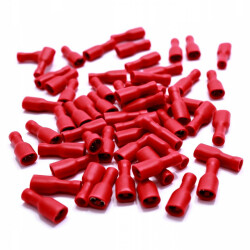 Konektor Izolowany Pełny Żeński Red 2,8mm (5)