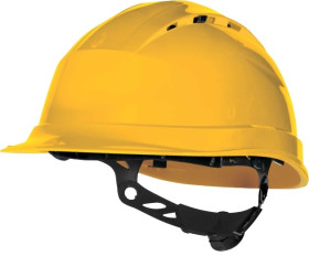 Kask ochronny, Żółty, Polipropylenowe, Mikro, QUARTZ UP IV