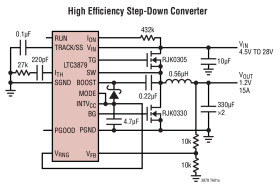 Fast, Wide Operating Range No R Step-Down Controller