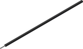 Silicone-switching strand, extremely flexible, halogen free, Cableline, 2.5 mm², 651 x 0.07 mm, black, outer Ø 3.9 mm, 61.7537-1