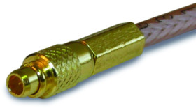 MMCX plug 50 Ω, RG-174, RG-188, RG-316, LMR-100A, Belden 7805A, RG-174LL, solder connection, straight, 262101