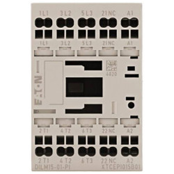 Eaton 199258 DILM15-01(24VDC)-PI electrical contactor 7.5kW 15A 1pc