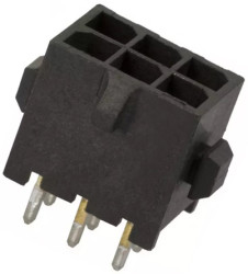 Wtyk PCB 6-pinowe raster: 3.0mm 2-rzędowe TE Connectivity Przewlekany 5.0A 250.0 V.