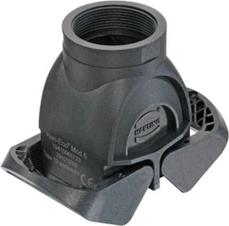 Coupler housing, size 6B, PA, 1 x M40, straight, cross bow locking, IP65, 19410066723