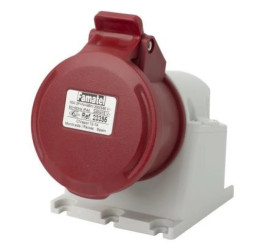 Gniazdo stałe 16A 5P 400V czerwone IP44 ECO SpeedPRO 23395\P01