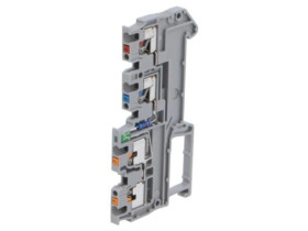 PTIO1.5/S/3LED24GN Złączka szynowa, 13.5A, 250V, na szynę DIN, zacisk sprężynowy