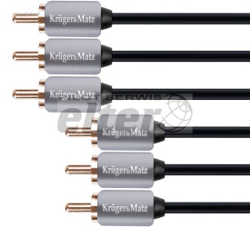 Kabel COMPONENT 3xRCA 1,8m K&M