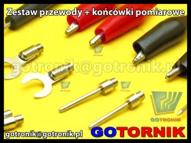 Przewody pomiarowe - zestaw 16 elementów