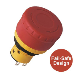 XA1E-BV313R XA-16mm Emergency Stop Switch 29mm Mushroom 1NO-3NC IDEC
