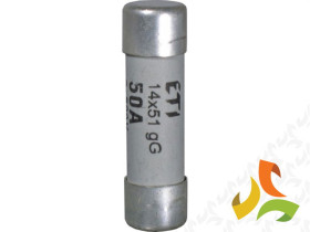 Bezpiecznik, wkładka topikowa cylindryczna CH14x51 gG 4A 002630003 ETI