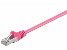 Kabel Patchcord CAT 5e SF/UTP RJ45/RJ45 0,25m purpurowy