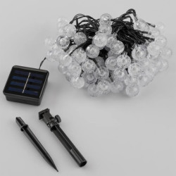 Girlanda Solarna Ogrodowa Lampki Solarne 100x Żarówka LED Kulki na Balkon 16m 3000K GALLA3 LUMILED