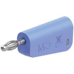 St&#xE4;ubli 641038-23 LQ-4N-30 Jack plug 4 mm pin blue stackable solder connection