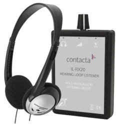 Odbiornik sygnału z pętli, ze słuchawkami, IL-RX20