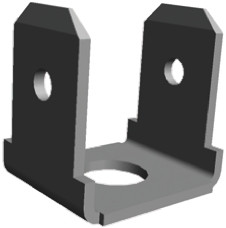 Konektor płaski Męski 4.75 x 0.51mm długość 8.33mm Izolacja: Nieizolowane Cyna