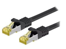S/FTP7-CU-020BK Patch cord S/FTP 6a linka Cu LSZH czarny 2m 26AWG