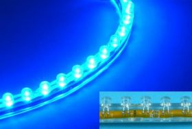 LISTWA SAMOCHOD.LED 12V 24cm BLUE