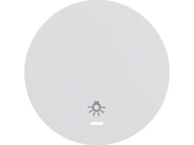 BERKER R.1/R.3 Klawisz z soczewką nadrukiem symbolu "światło" do wyłącznika klawiszowego pojedyncze biały 16212079 HAGER