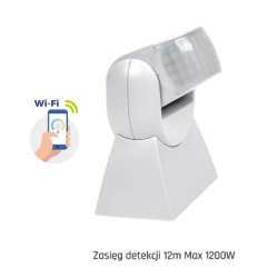 SMART Czujnik ruchu PIR 180st IP65 Wi-Fi/Bt 586963