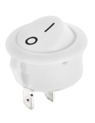 Przełącznik kołyskowy okrągły R5 0-1 biały 6A