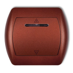 TREND Sterownik roletowy sterowany dotykiem i dowolnym pilotem brĄzowy metalik 9SR-1