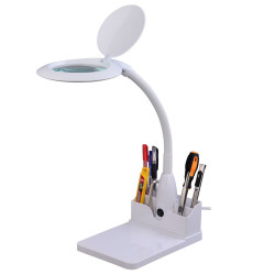 Lampa z lupą 5D 60 LED SMD biurkowa z regulacją intensywności światła