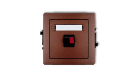 Deco Gniazdo Głośnikowe Pojedyncze Brązowy Metalik 9Dgg-1