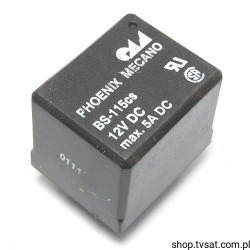 BS-115CS-7A-12VDC Relay 12VDC 5A Coil 400R THT PHOENIXMEC