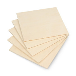 Sklejka topolowa - 4mm - 110x120mm - 5szt.