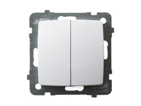 KARO Wyłącznik schodowy + jednobiegunowy IP-20 zaciski gwintowe biały ŁP-9S/m/00 OSPEL