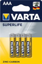 Bateria alkaliczna VARTA LR03 AAA 1,5V SUPERLIFE; blister; 4 szt.