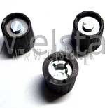 Gałka fi=15mm/ oś=6mm czarna