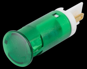 QS121XXHG220 Indicator LED, 220 V AC, 12 mm, FASTON, green