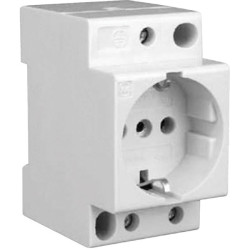 Eaton Z-SD230 DIN Rail Socket Pure White Rapid Attachment Screw Fasten