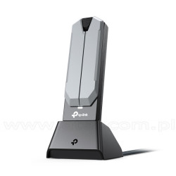TP-Link Archer TBE400UH, Trzypasmowa bezprzewodowa karta sieciowa USB BE6500, standard BE, 6500Mbps, Wi-Fi 7, Bluetooth 5.4