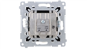 Simon 54 Gniazdo Antenowe Satelitarne Podwójne Sat-Sat-Rtv (Moduł) Czarny Mat...