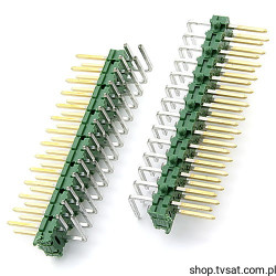 2X14-PIN-BLOCK-ANGLE-GOLD 2X14 Pin Connector THT AMP