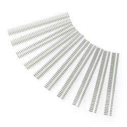 Wtyk goldpin 2x40 prosty raster 2,54mm - biały - 10szt. - justPi