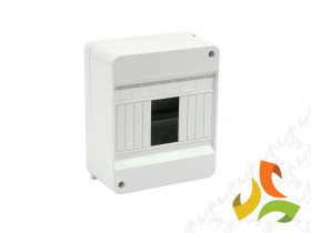 Rozdzielnica natynkowa 6 modułowa 1x6M drzwi pełne IP30 RNO 6 5.6 ELEKTRO-PLAST