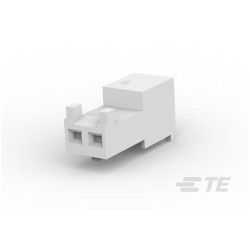 TE Connectivity 3-643814-2 Closed Connector Female Shrouded 2P White 24AWG