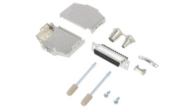 Dppkm-25Fssc D-Sub Żeńskie Proste Zacisk Śrubowy Na Przewód 11,5Mm Pin 25