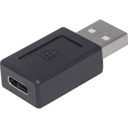 Manhattan 354653 USB Adapter 1x USB-A to 1x USB-C socket duplex use adaptor