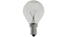 Żarówka Wstrząsoodporna G45 Kulka Przeźroczysta 25W E14 230V