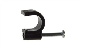 Uchwyt Kabla Okrągły 9Mm Kn-9 Czarny