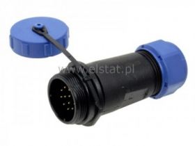 Złącze SP2111/P12 WT kabel ( 12P 30A); lutowane