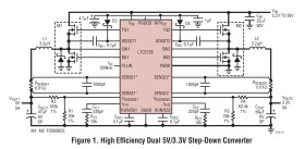 Dual, 550kHz, 2-Phase Synchronous Step-Down Switching Regulator