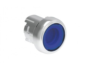 Metalowy przycisk podświetlany 22mm samoczynny powrót kryty Niebieski LPSBL106